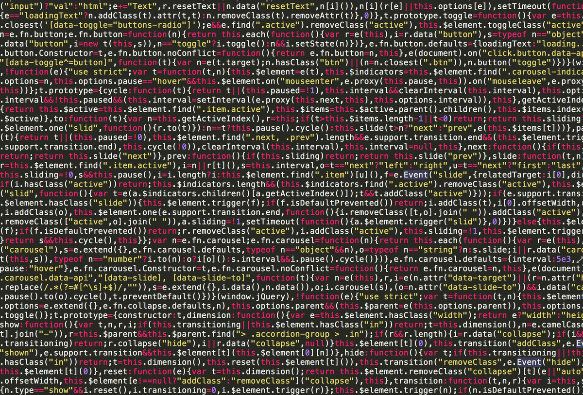 Java enterprise patterns with TypeScript code on a programming screen